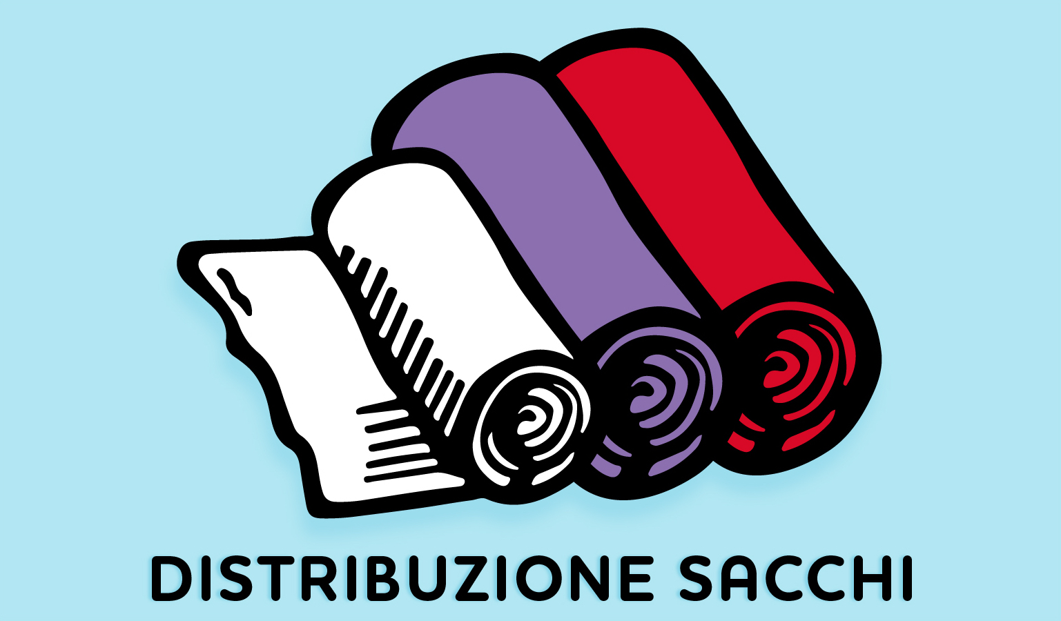 Distribuzione sacchi rifiuti